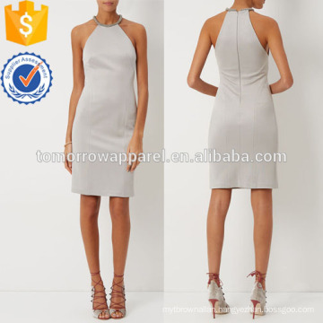 Silver Halterneck Cocktail Dress Manufacture Wholesale Fashion Women Apparel (TA4044D)